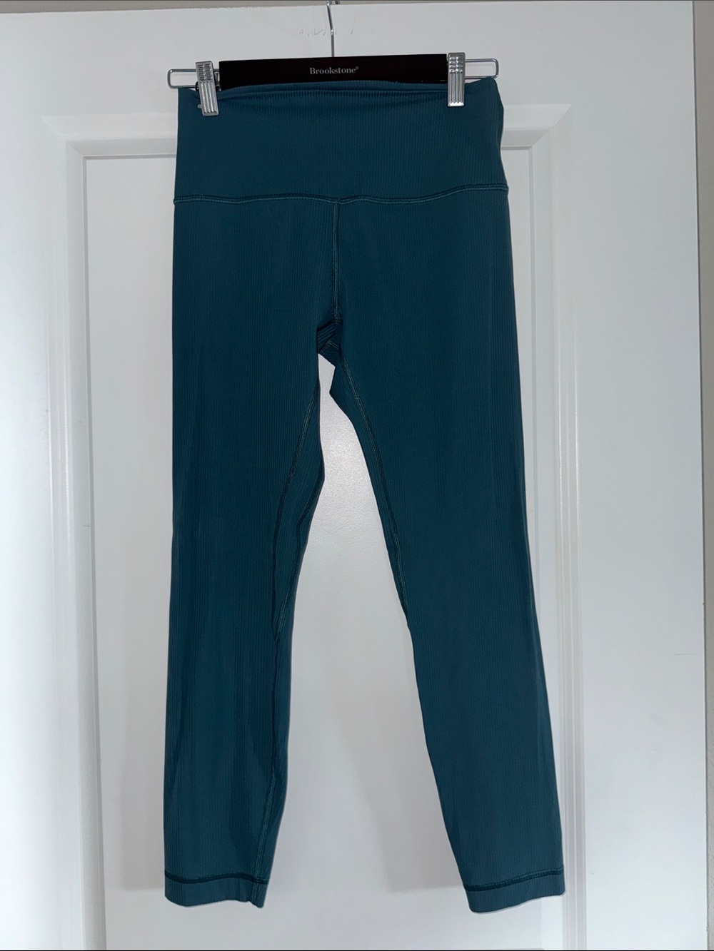 lululemon athletica Teal Ribbed High-Waist Leggings